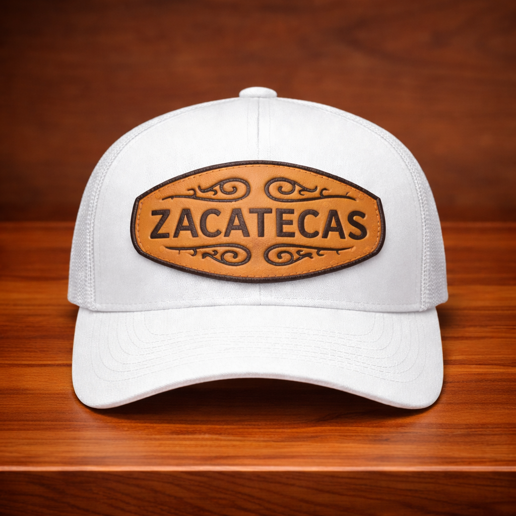 Gorra Trucker Blanca Bordada – Elige tu Estado