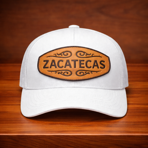 Gorra Trucker Blanca Bordada – Elige tu Estado